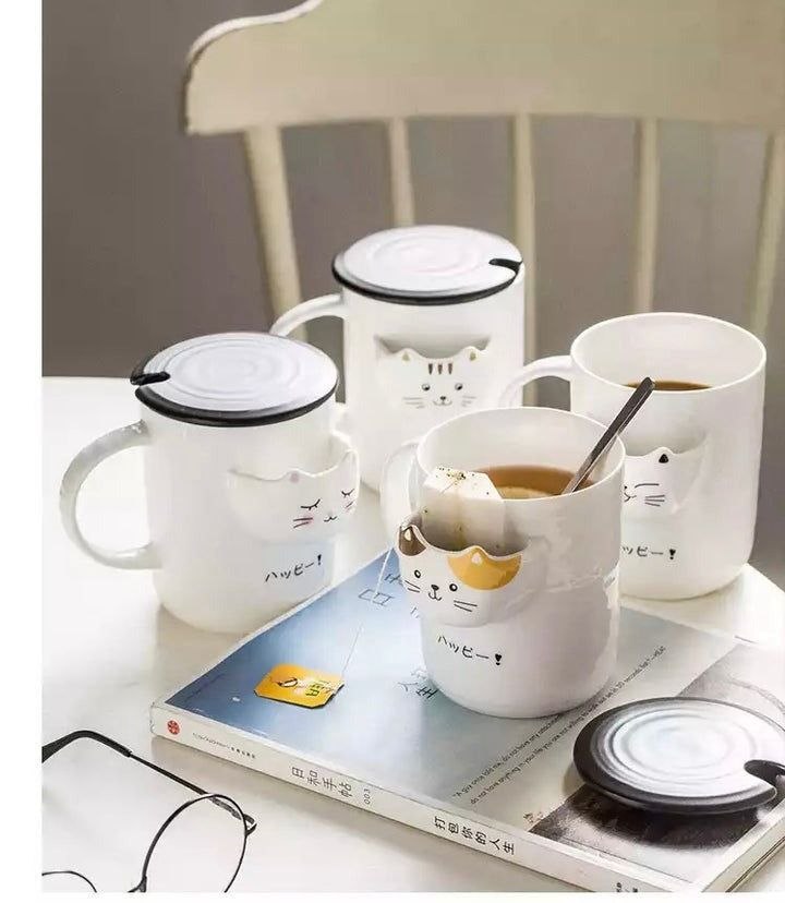 Sip Cute Moments with This Cat Straw Mug