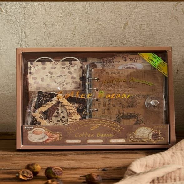 Coffee-bazaar themed journal set 