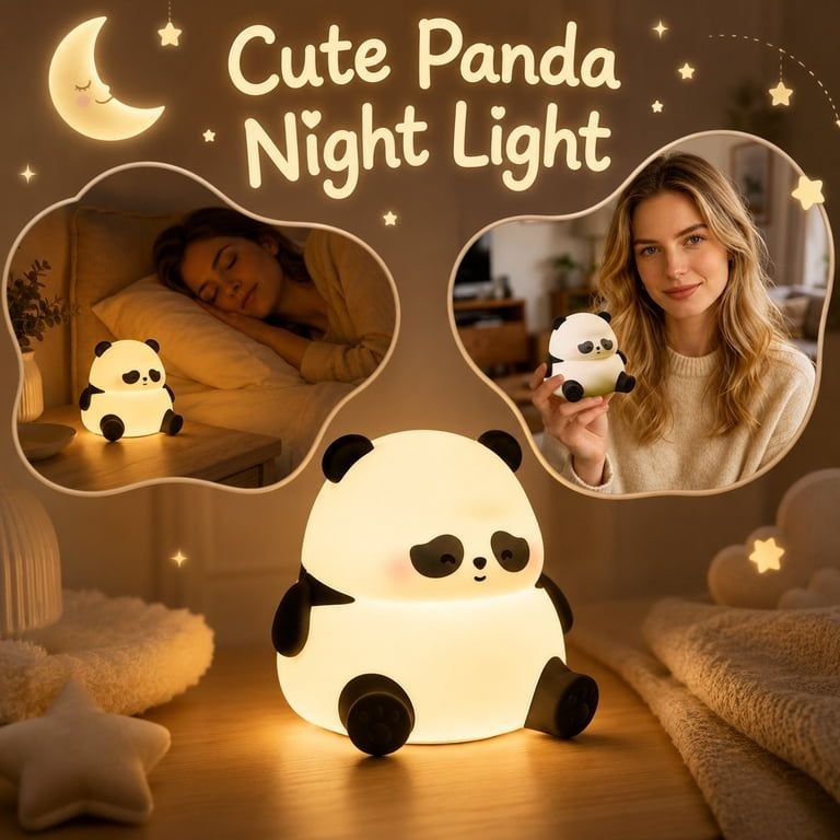 DUN-DUN panda silicon night lamb
