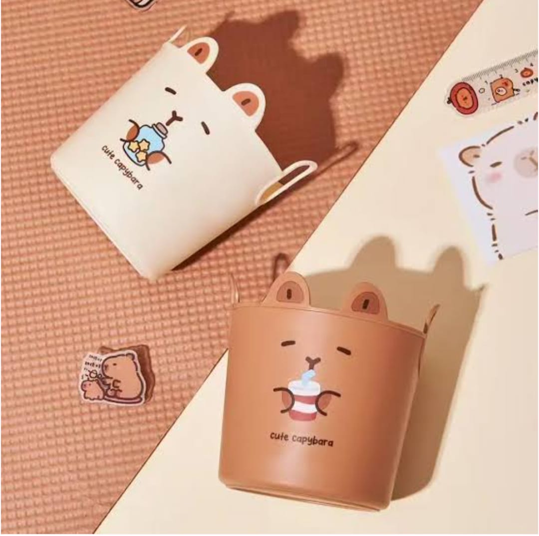 Cute Capybara Storage Bucket 🧸 2