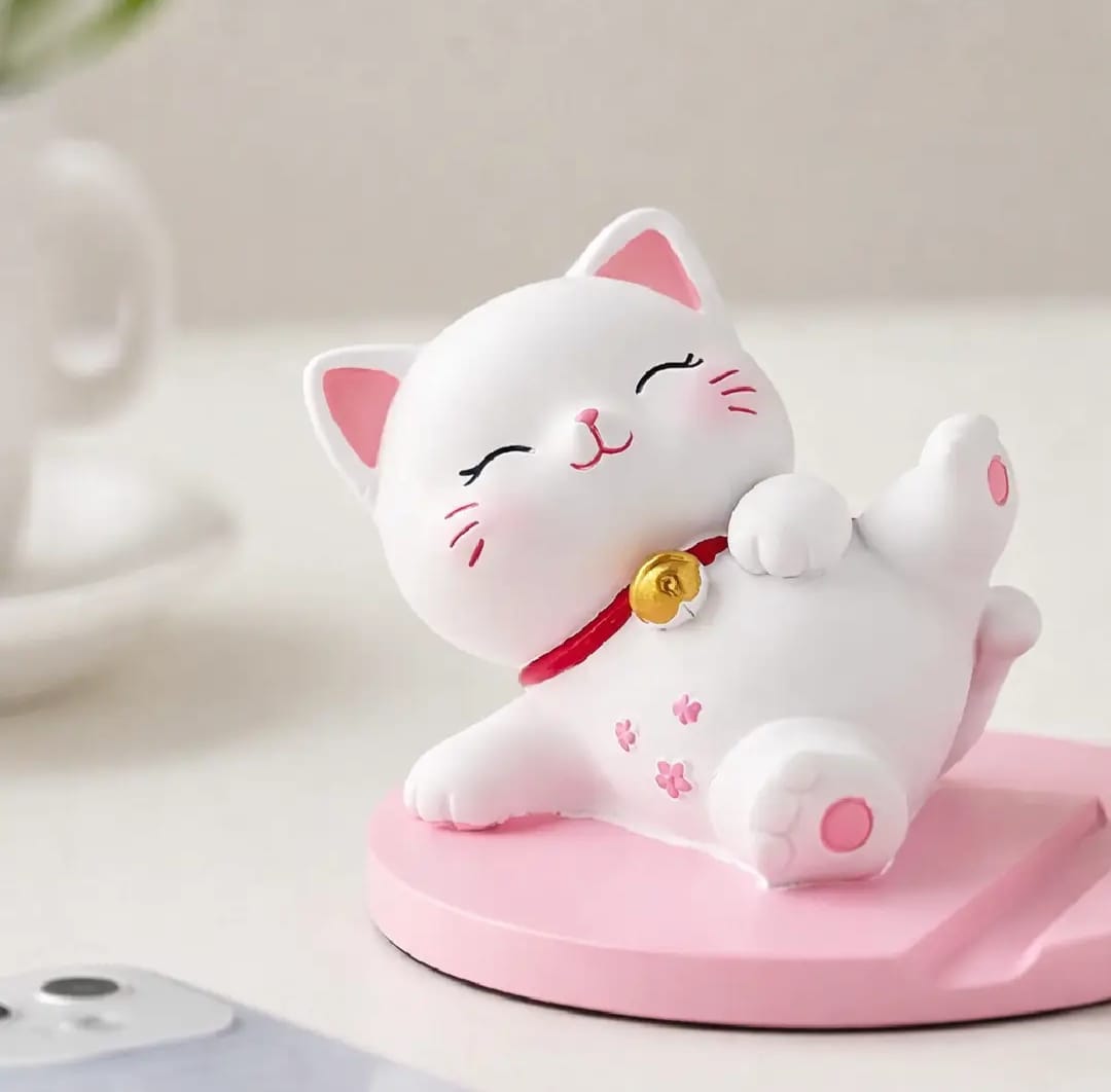 Kawaii Lucky Cat Phone Holder