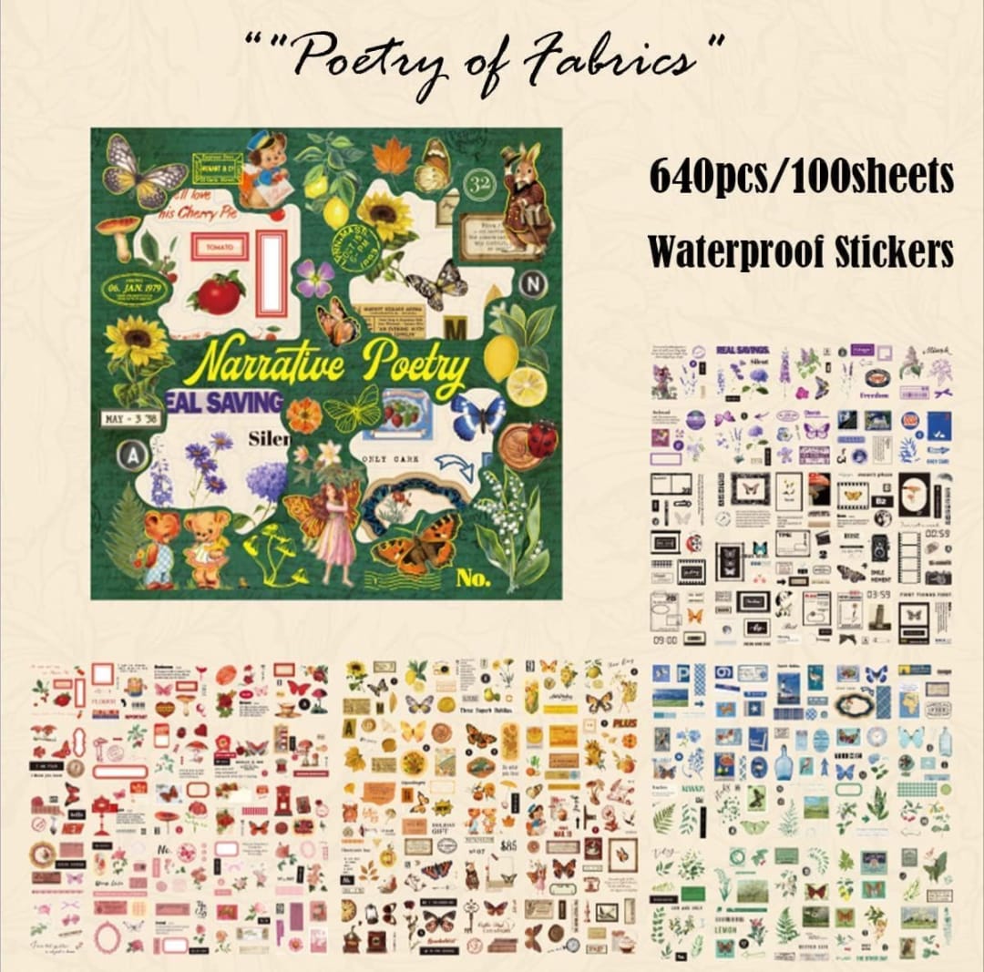 Narrative Poetry Decorative Stickers 2