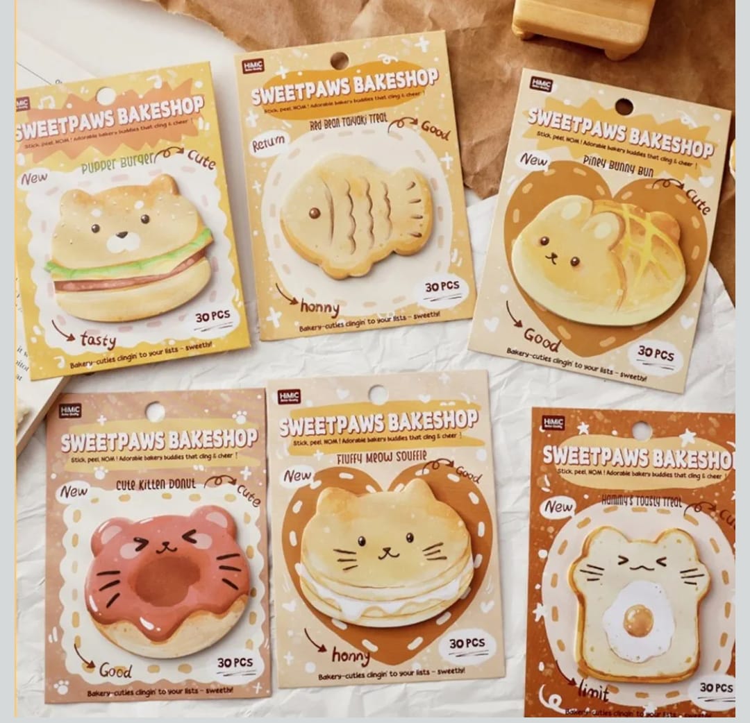 SweetPaws Bakery Sticky Notes