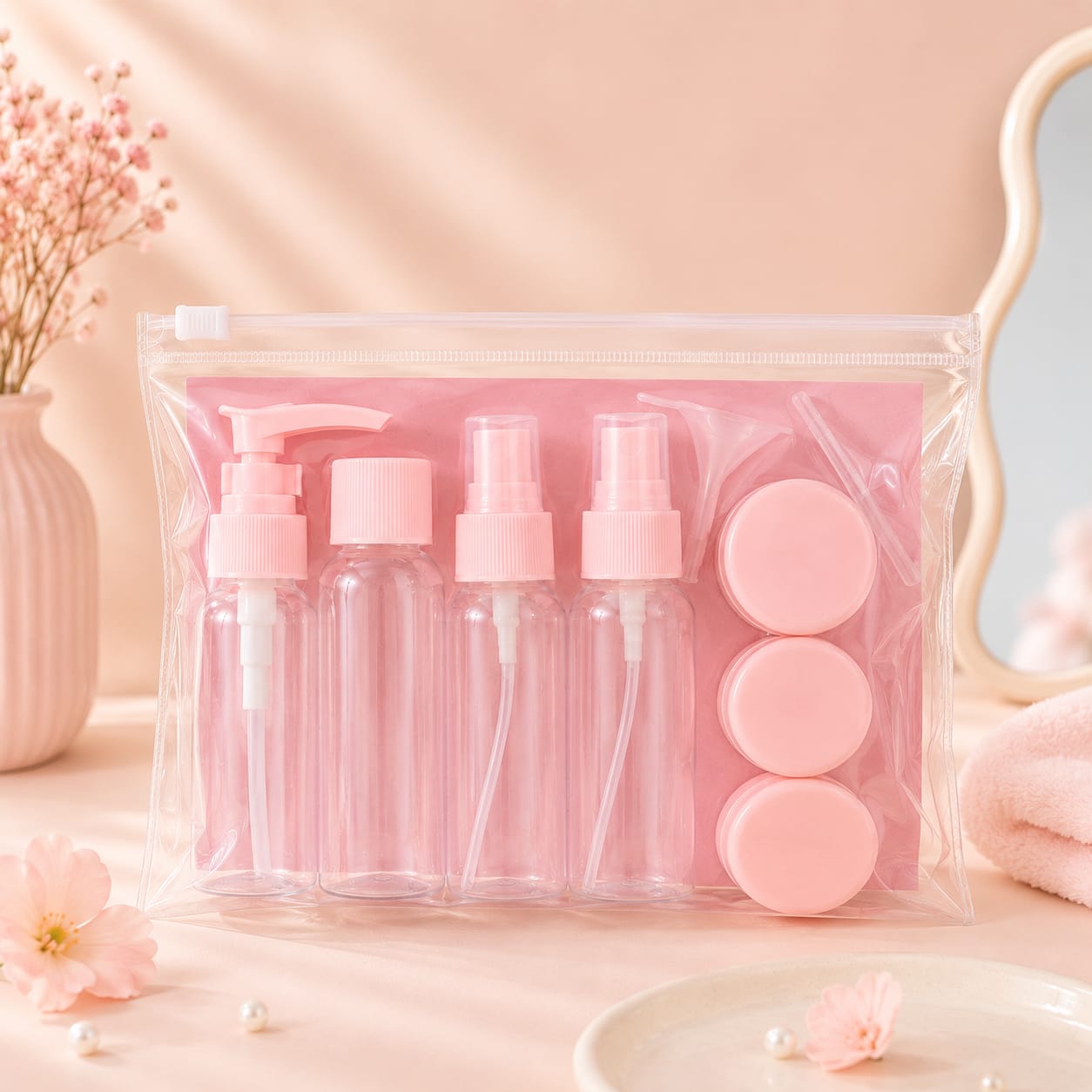 Travel Cosmetic Bottle Kit